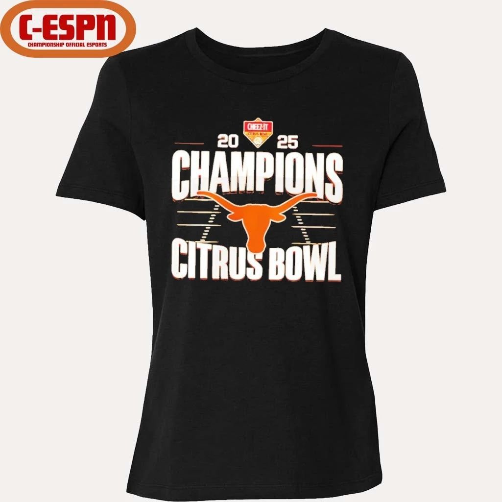 Texas Longhorns Citrus Bowl Champions 2025 logo shirt