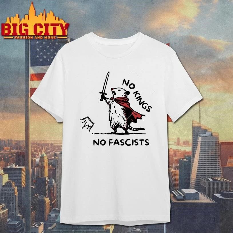 No Kings No Fascists Opossum Anti Trump Shirt
