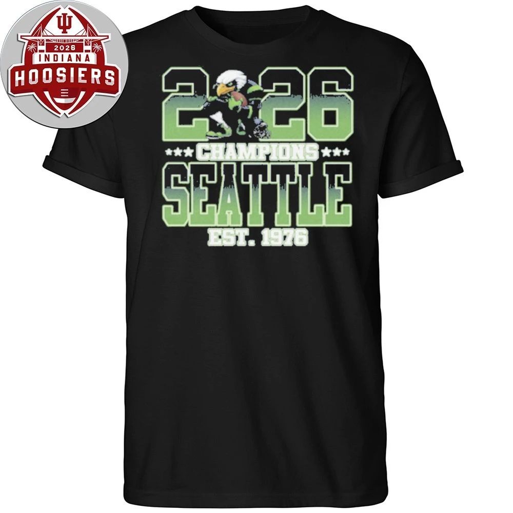 Retro Vintage Seattle Bowl Champions EST 1976 Mascot T-Shirt