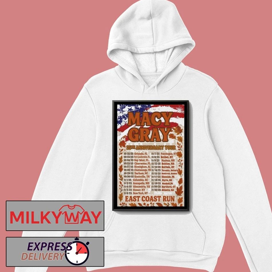 2025 Macy Gray 25th Anniversary East Coast Run Poster shirt