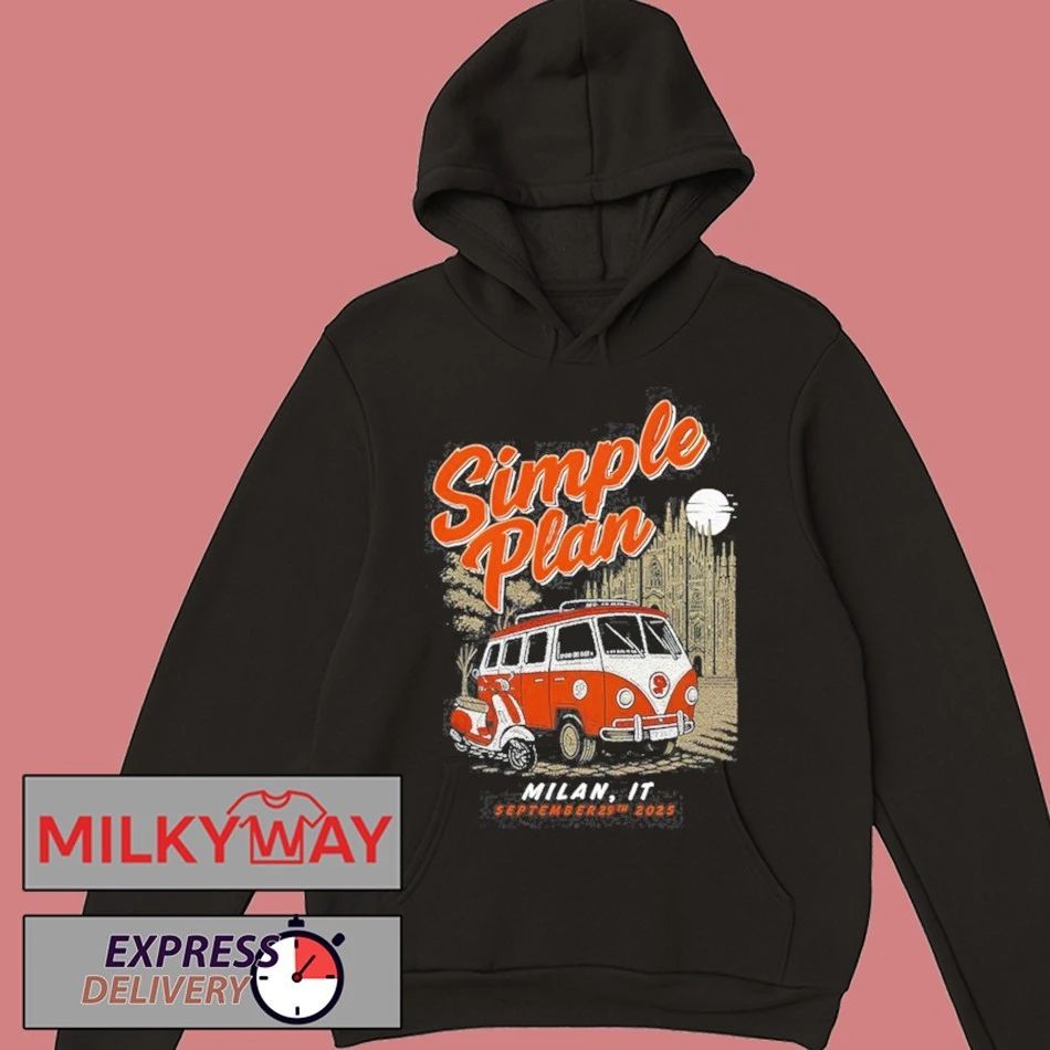 Simple Plan Show Milan Italy Sep 29 2025 Event Shirt
