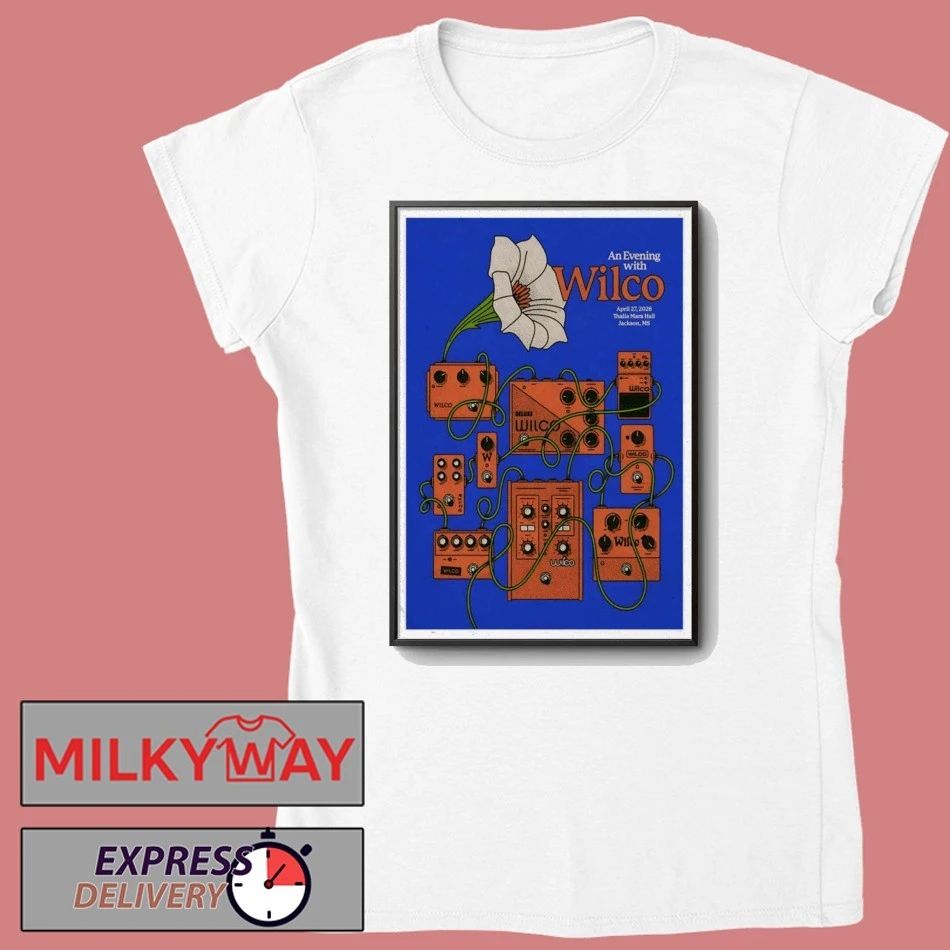 Apr 27 2026 Jackson MS Poster Wilco TOUR shirt