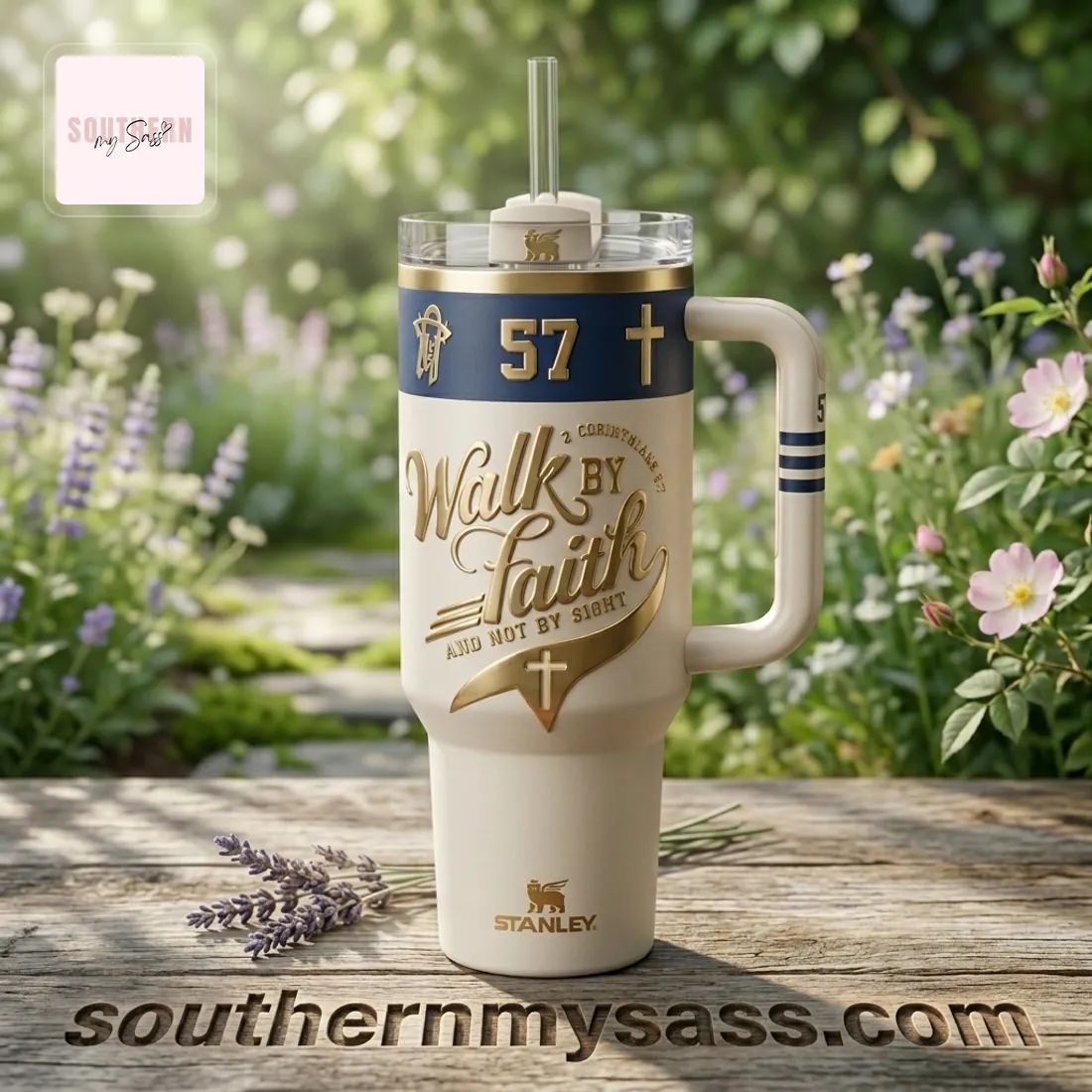 Stanley “Walk by Faith” 2 Corinthians 5:7 Scripture Insulated Handled Tumbler