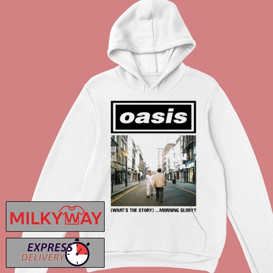Oasis WHITE Tee What’s The Story Morning Glory shirt