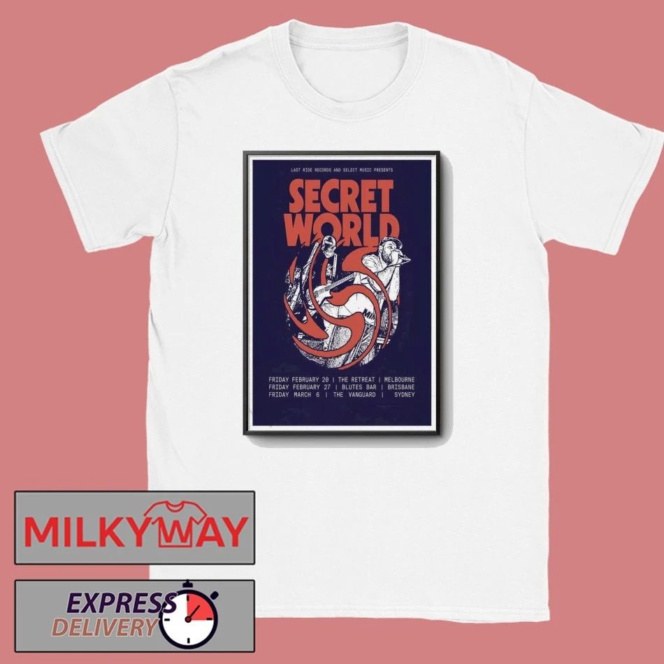 Secret World Australia 2026 Tour Poster shirt