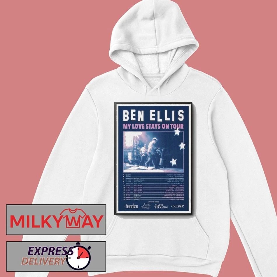 Ben Ellis 2025 Concert Tour Poster shirt