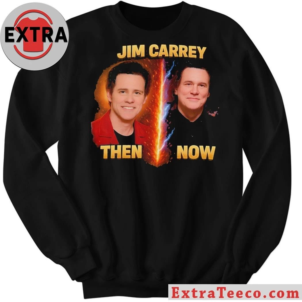 Original Jim Carrey Clone Theory T-Shirt – Then vs Now Conspiracy Graphic Tee