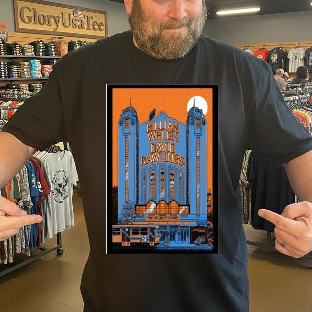Gillian Welch, David Rawlings Feb 27 2026 Melbourne, Naarm Show Poster Shirt