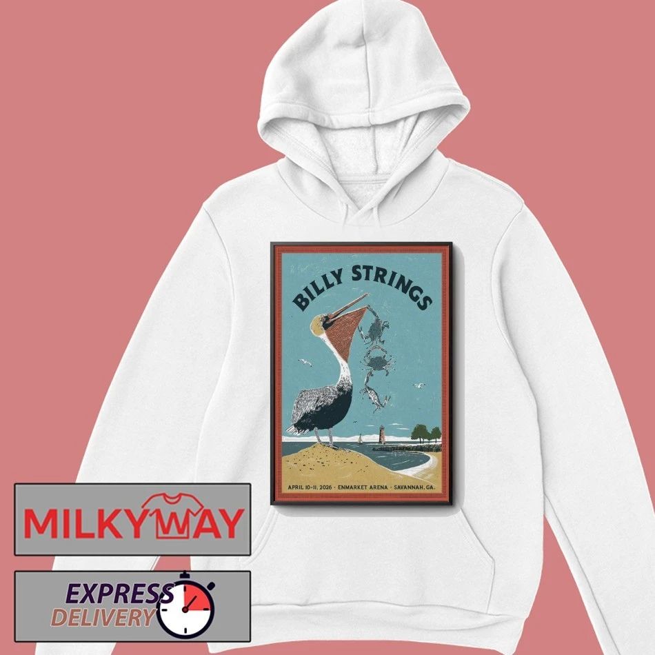 Billy Strings Savannah Enmarket Arena Apr 10-11 2026 Poster shirt