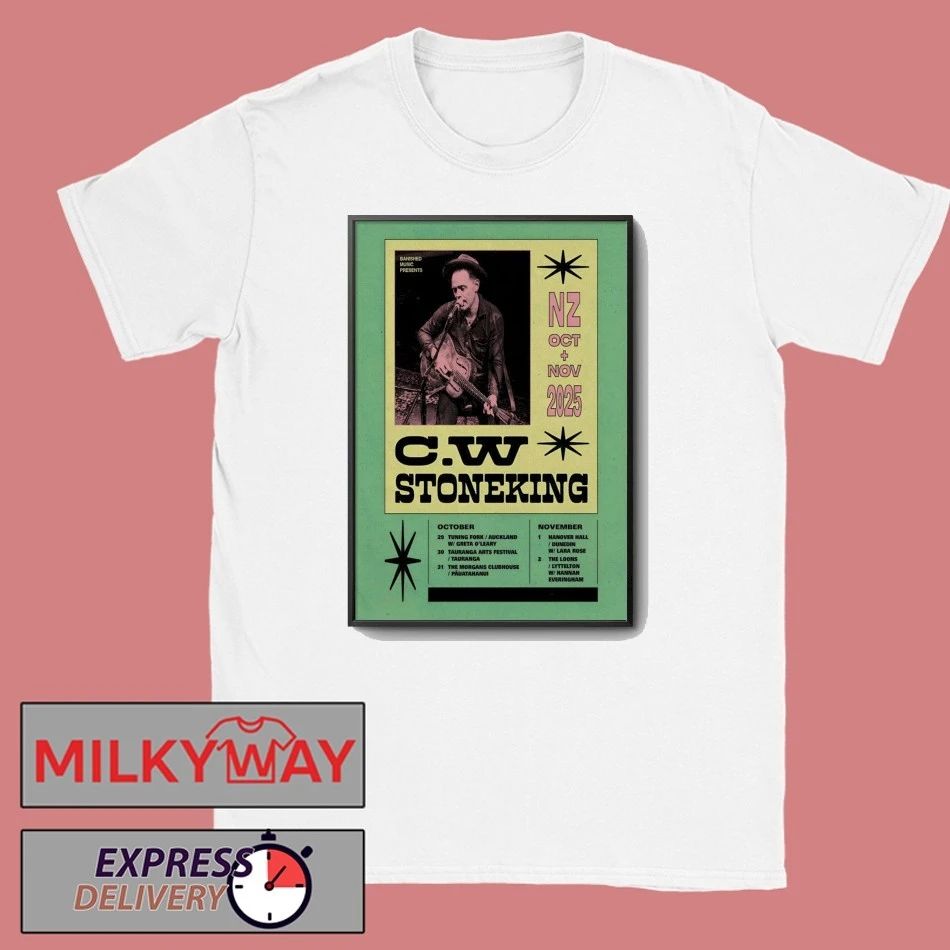 C.W. Stoneking New Zealand October And November 2025 Tour Poster shirt