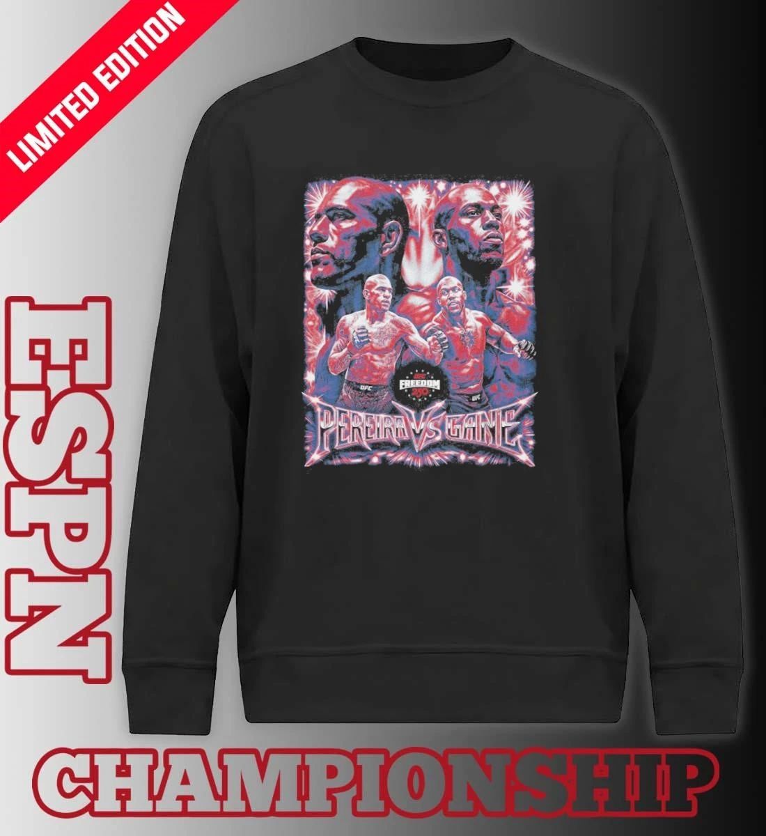 UFC Freedom 250 Alex Pereira Vs. Ciryl Gane Vintage Grunge T-shirt