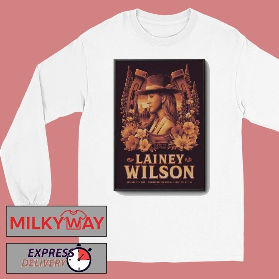 Lainey Wilson 10.10.2025 Madison Square Garden Show Poster shirt