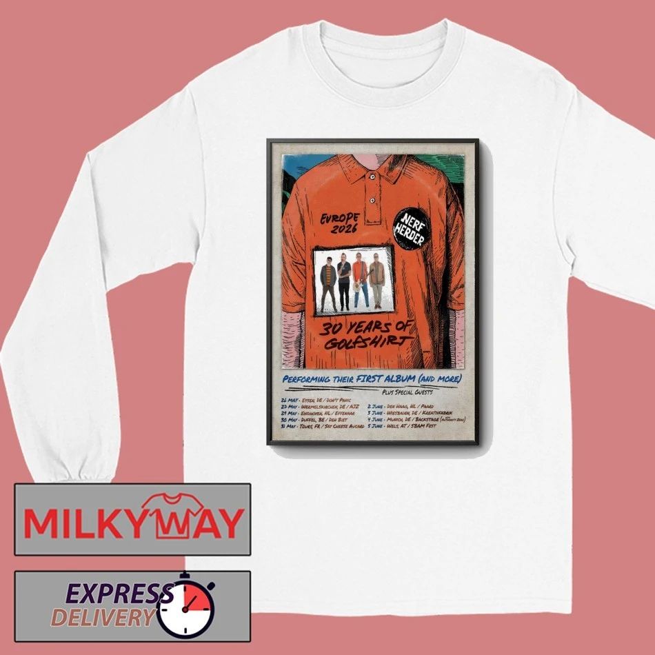 Nerf Herder Poster Tour EU 2026 shirt