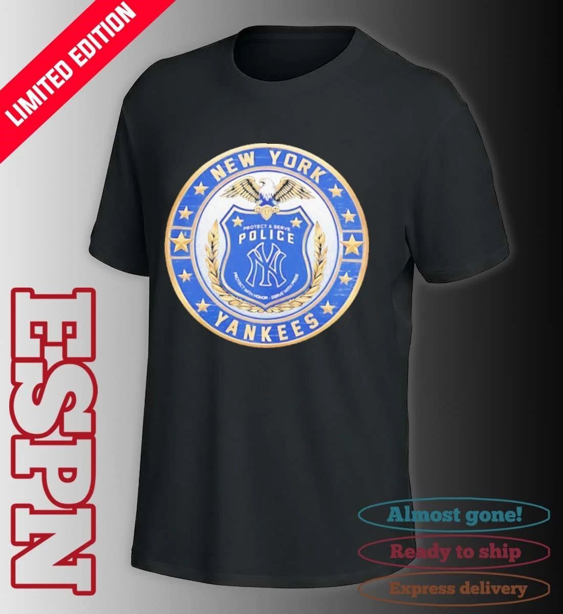 New York Yankees X Protect & Serve Police Shirt