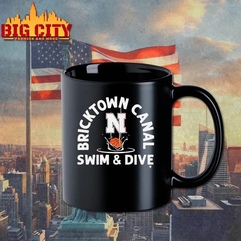 Nebraska Basketball Bricktown Canal Swim & Dive Graphic Shirt