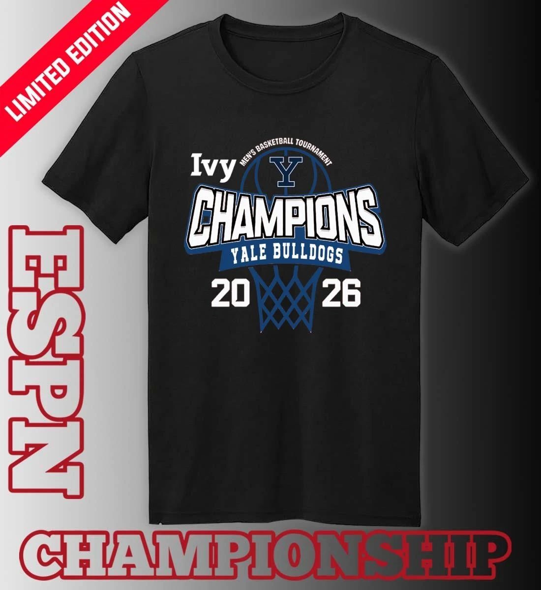 Yale Bulldogs 2026 Ivy League Men’s Basketball Tournament Champions Shirt