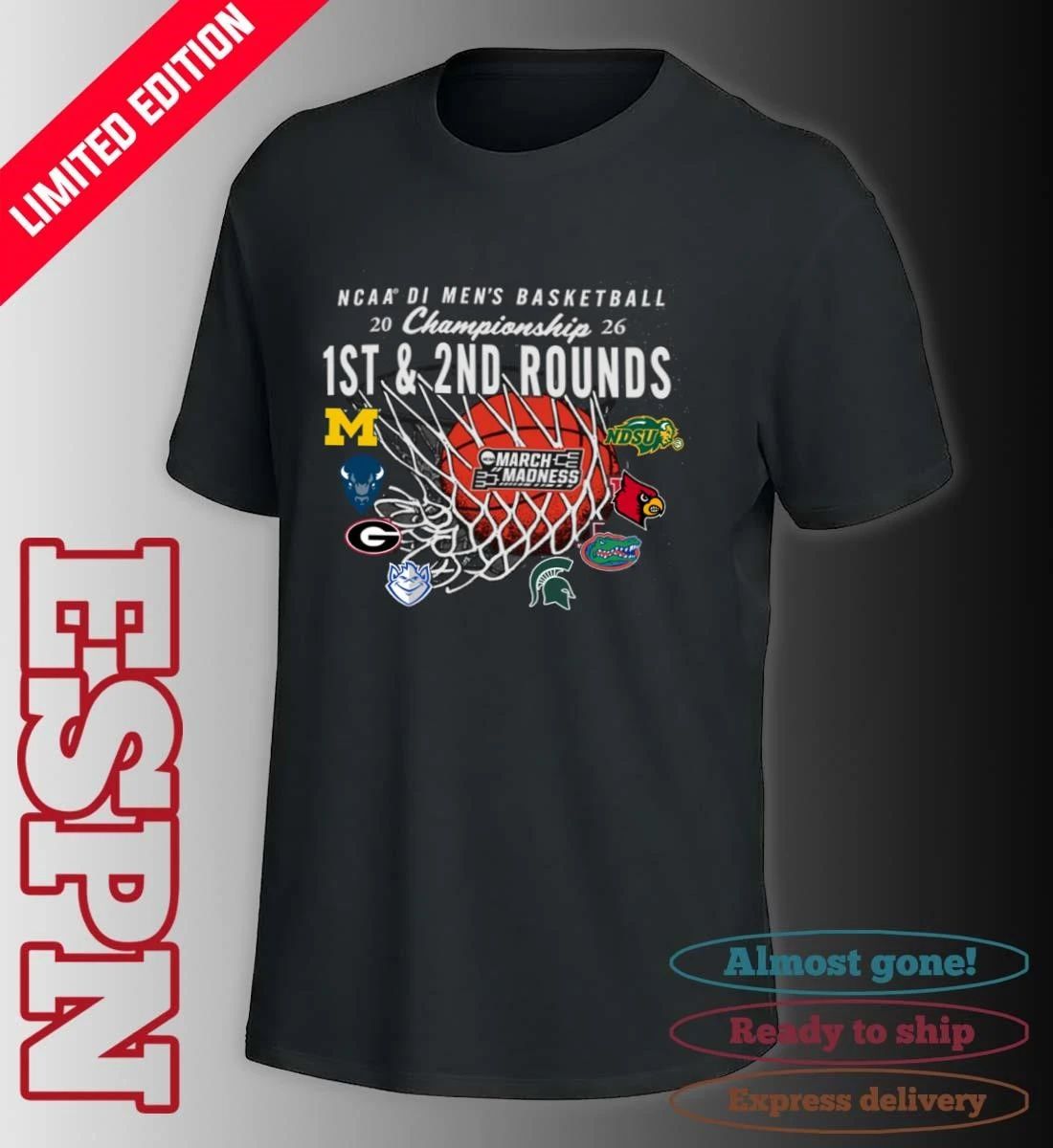 2026 NCAA DI Men’s Basketball 1st, 2nd Rounds – Buffalo Shirt
