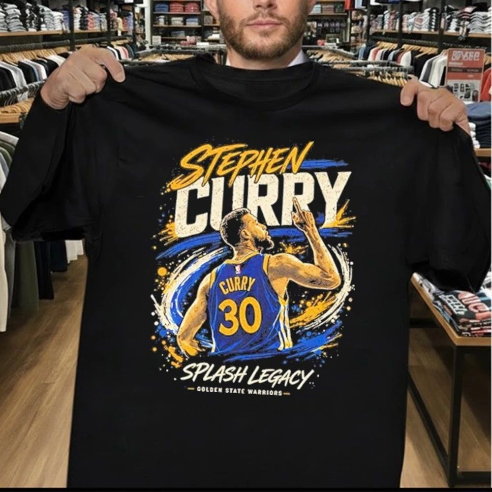 Stephen Curry Splash Legacy Curry 30 Warriors Basketball Graphic Shirt