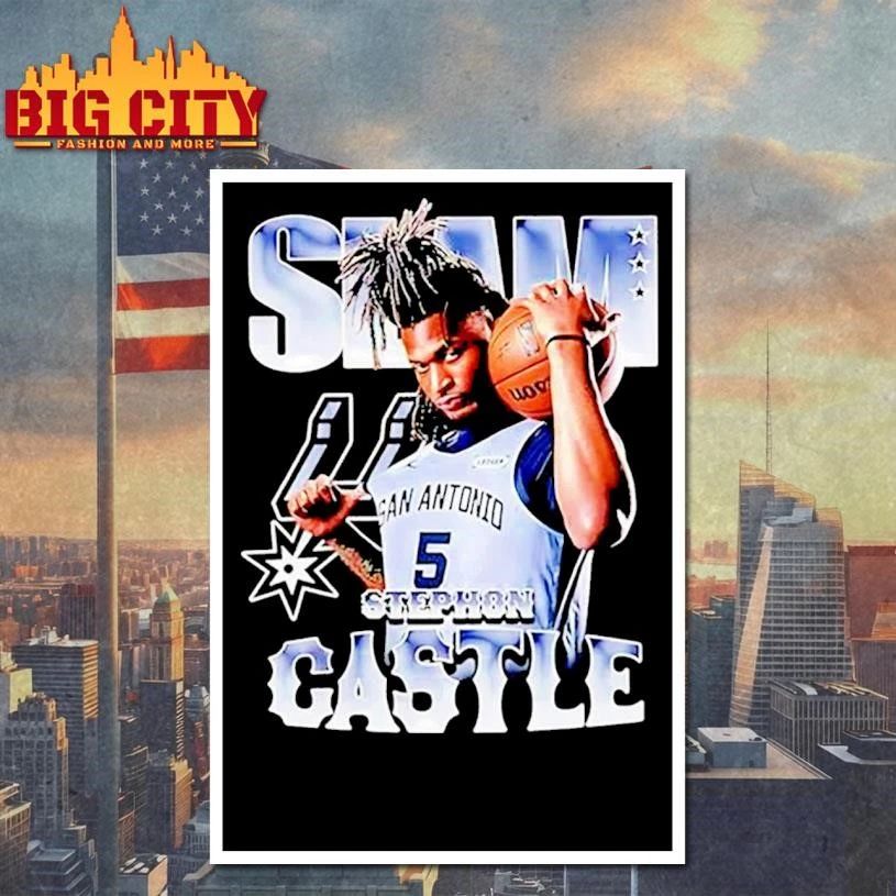 Stephon Castle San Antonio Spurs NBA SLAM graphic Shirt