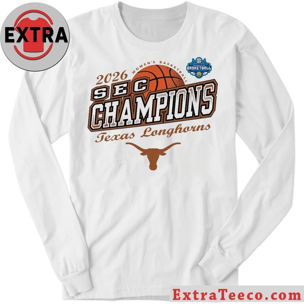 2026 Women’s Basketball SEC Conference Champs Texas Longhorns Locker Logo Shirt