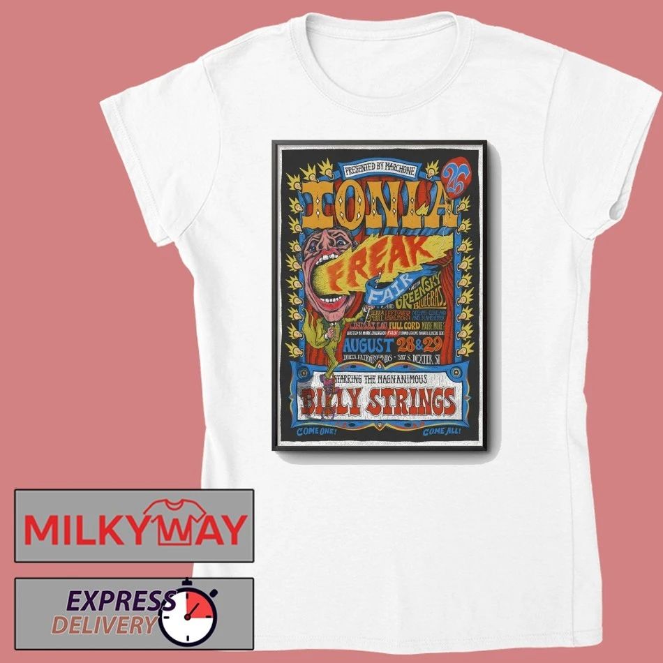 Billy Strings Ionia MI August 28-29 2026 Poster shirt