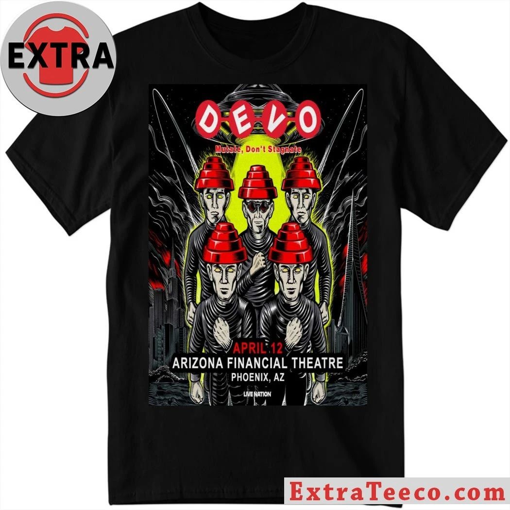Devo April 12 2026 At Arizona Financial Theatre Show Poster Shirt