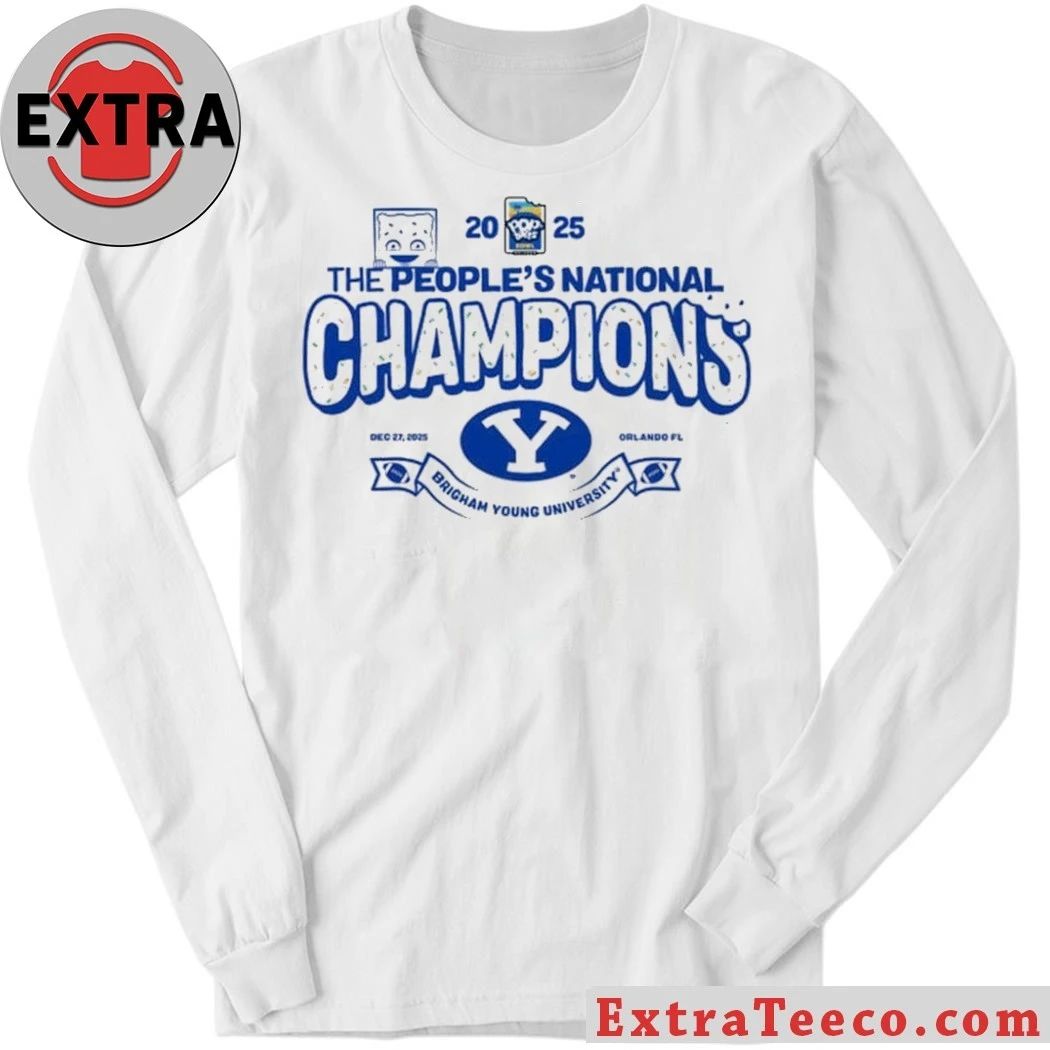 2025 Pop-Tarts Bowl Champions The BYU Cougars The People’s National Champions Logo T-Shirt