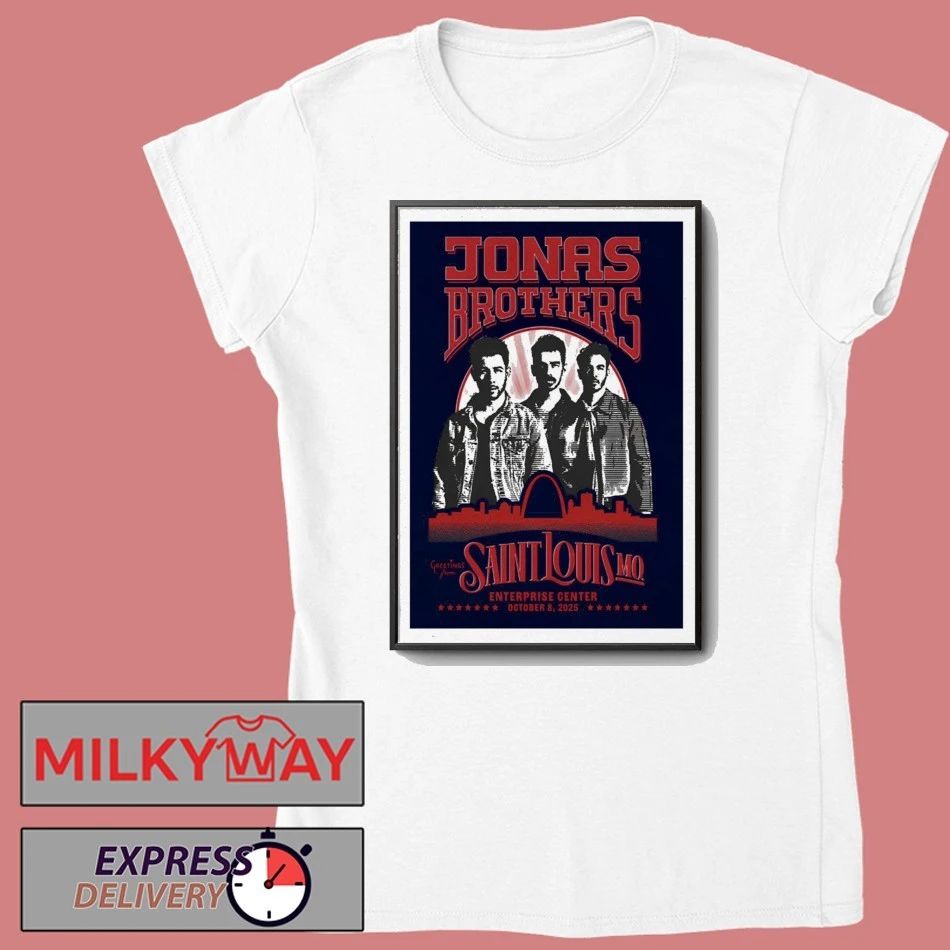 JONAS20 Greetings from Your Hometown Tour Oct 12 2025 Saint Louis MO Poster shirt