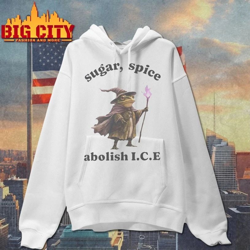 Wizard Frog Sugar & Spice Abolish ICE 2026 t-shirt