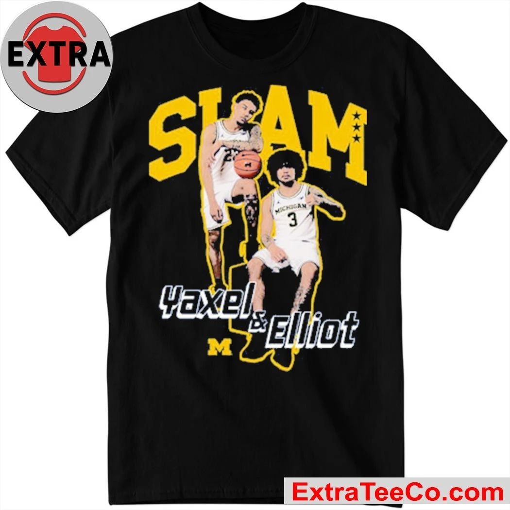 SLAM Yaxel Lendeborg & Elliot Cadeau Remix Heavy Michigan Shirt