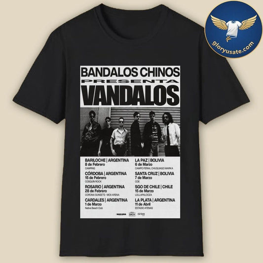 Bandalos Chinos Vandalos Tour 2026 Poster Shirt