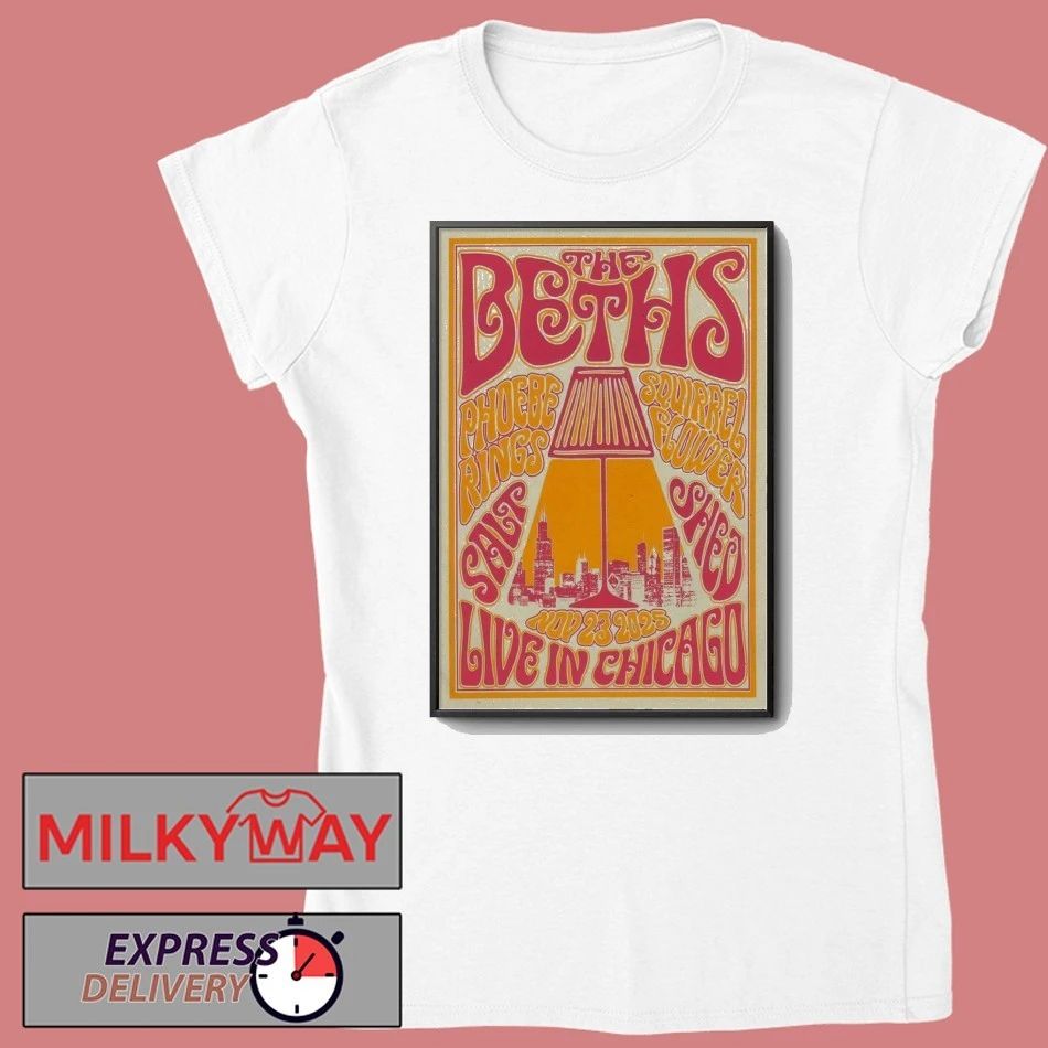 The Beths Nov 23 2025 The Salt Shed In Chicago IL Poster shirt