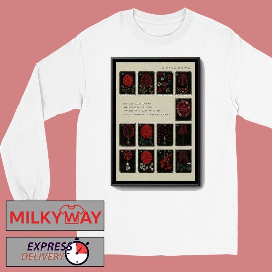 Ghost Funk Orchestra April Tour 2026 Poster shirt