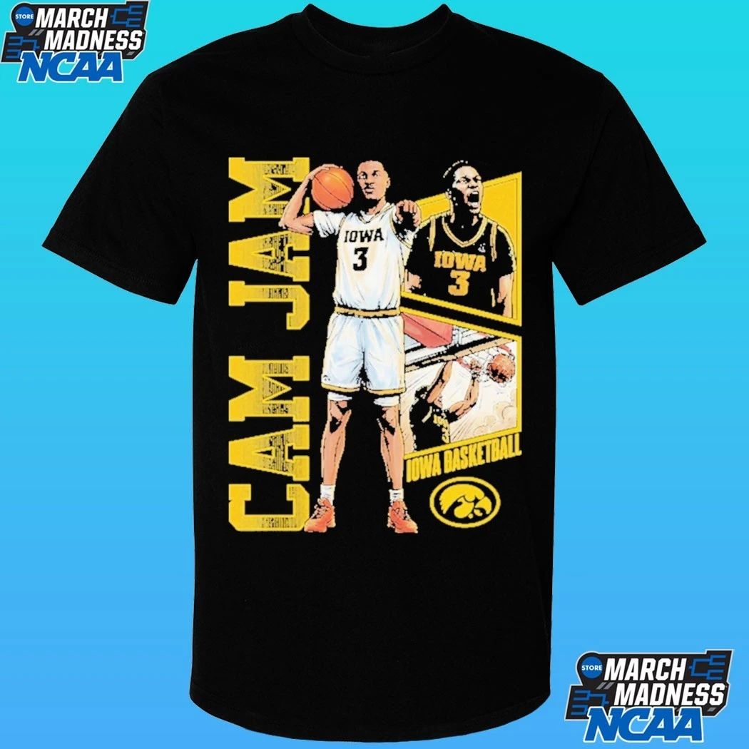 Iowa Hawkeyes Men’s Basketball Cam Jam 90s Retro Shirt