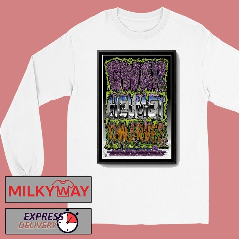 Gwar Helmet Dwarves The Return Of Gor New Tour 2025 Poster shirt