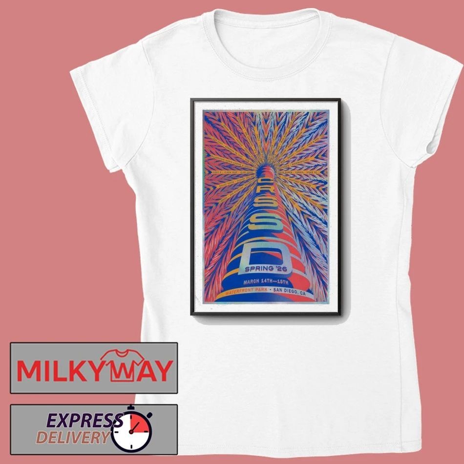 CRSSD Fest Spring Tour 2026 In San Diego, CA Poster shirt