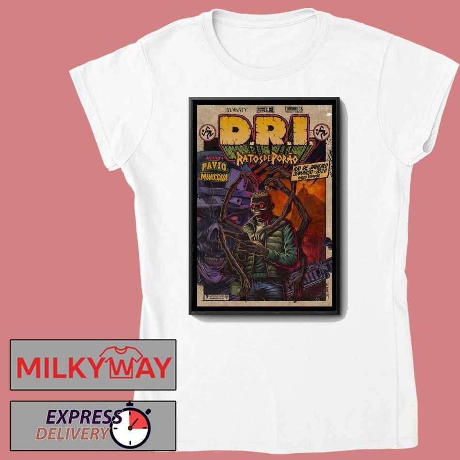 D.R.I Mar 20 2026 Circo Voador in Rio De Janeiro Poster shirt