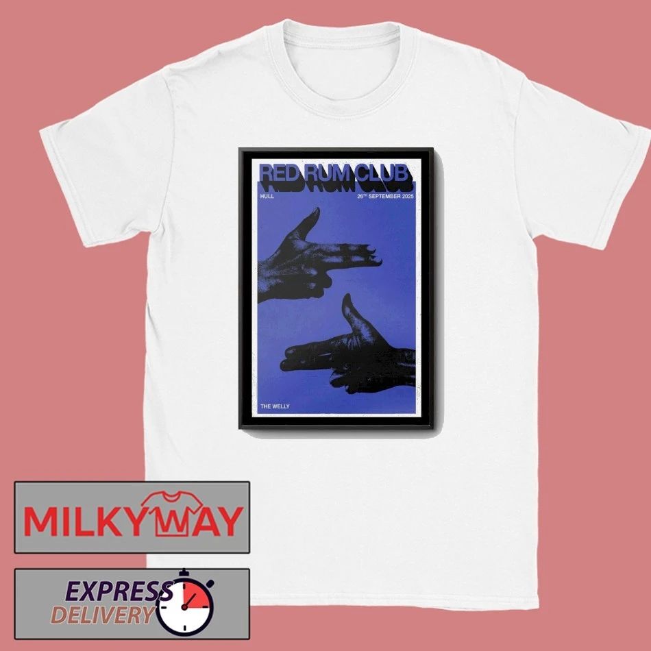Red Rum Club Tour Hull 2025 Poster shirt