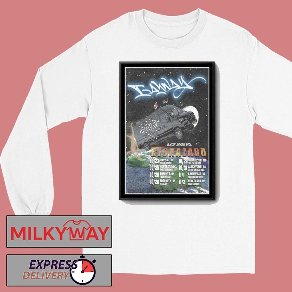 Bayway Biohazard New Tour 2025 Poster shirt