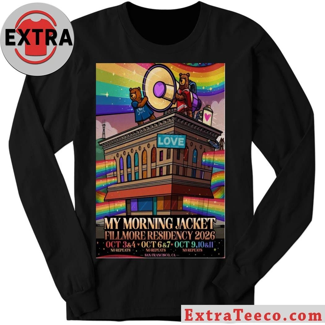 My Morning Jacket Shows at The Fillmore San Francisco, CA Oct 3-11, 2026 Poster Shirt