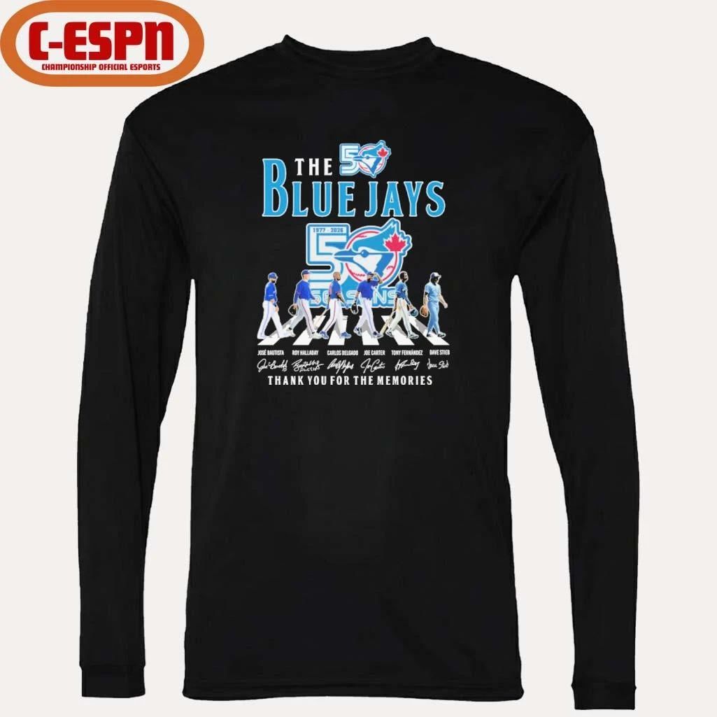 The Blue Jays Abbey Road 50 Seasons 1977-2026 shirt