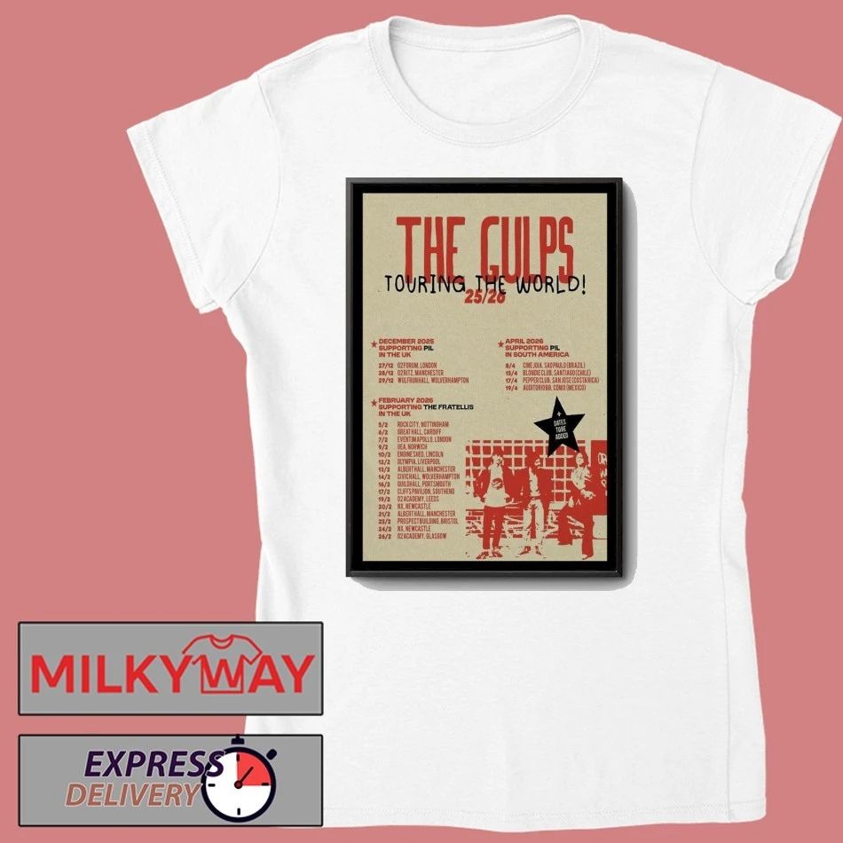 The Gulps Touring The World 2025-2026 Poster shirt