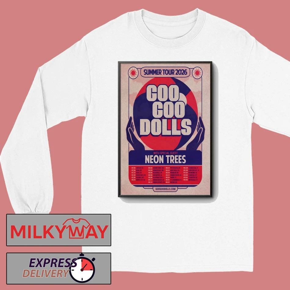 Goo Goo Dolls Summer Tour 2026 Poster shirt