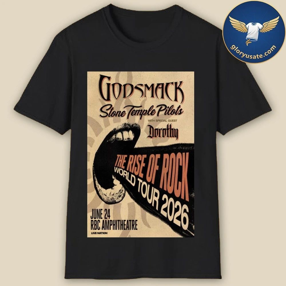 Godsmack RBC Amphitheatre June 24 2026 Tour Poster Shirt