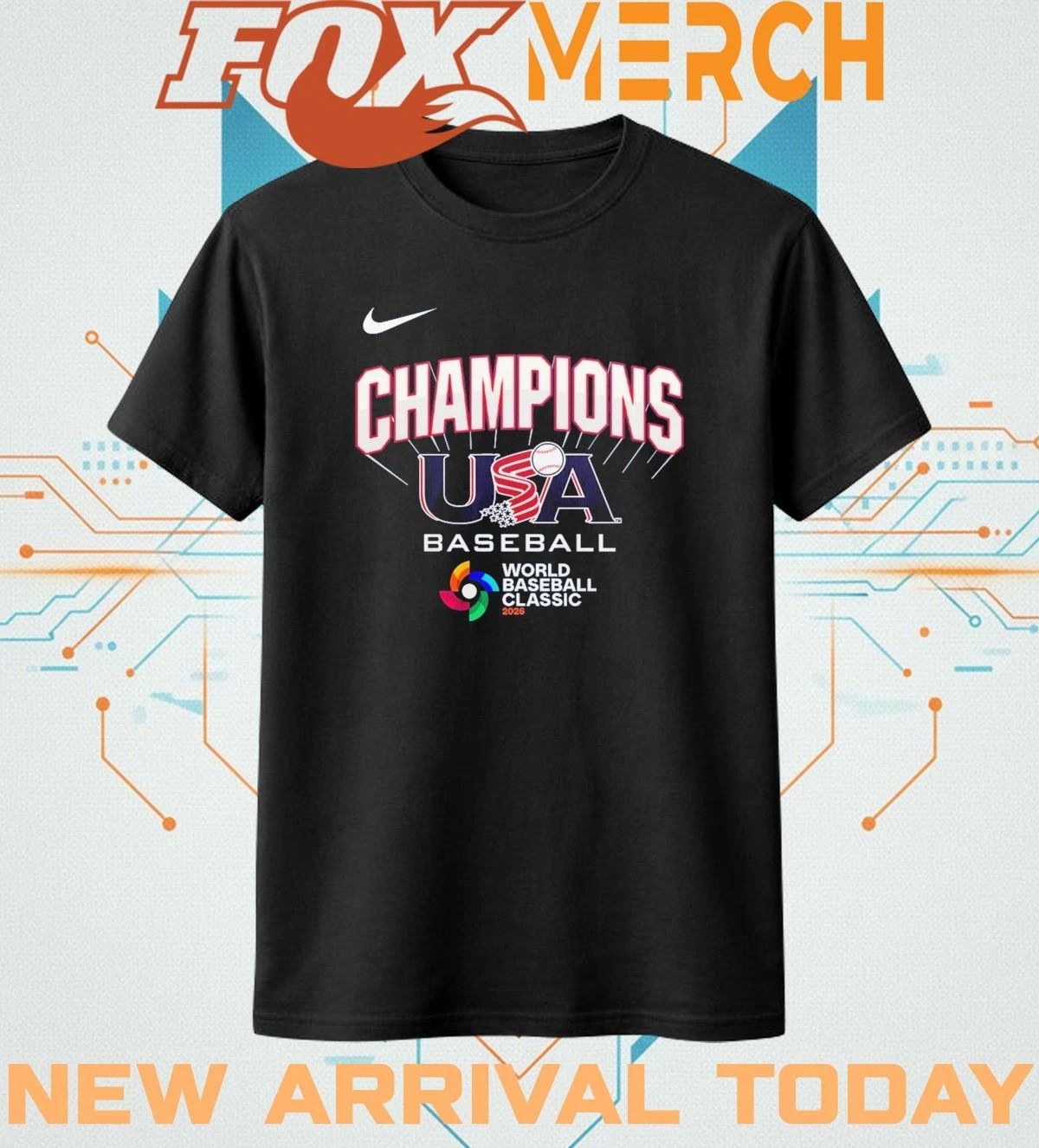 USA Baseball 2026 World Baseball Classic Champions t-shirt