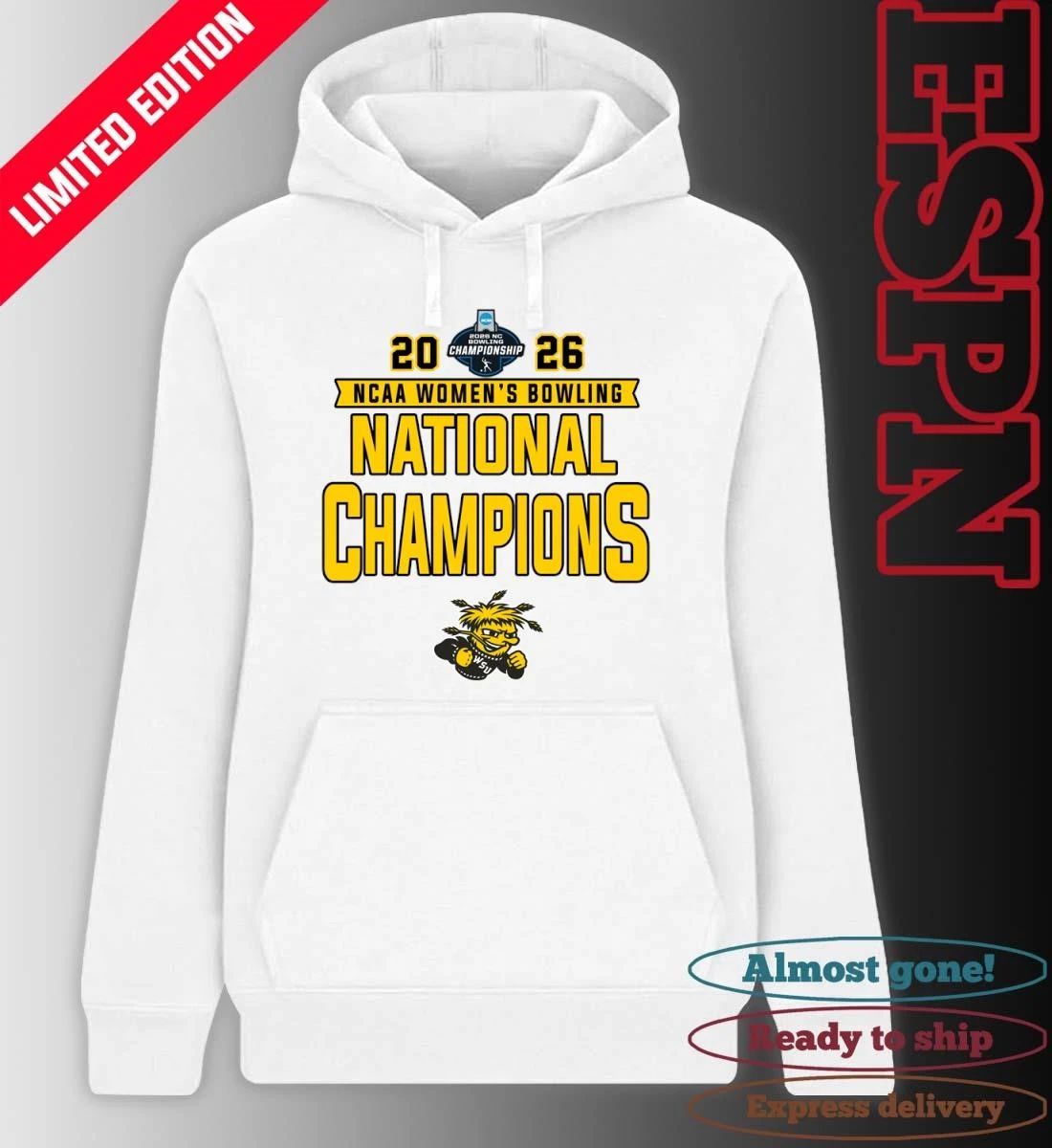 Wichita State Shockers 2026 NCAA Women’s Bowling National Champions Shirt