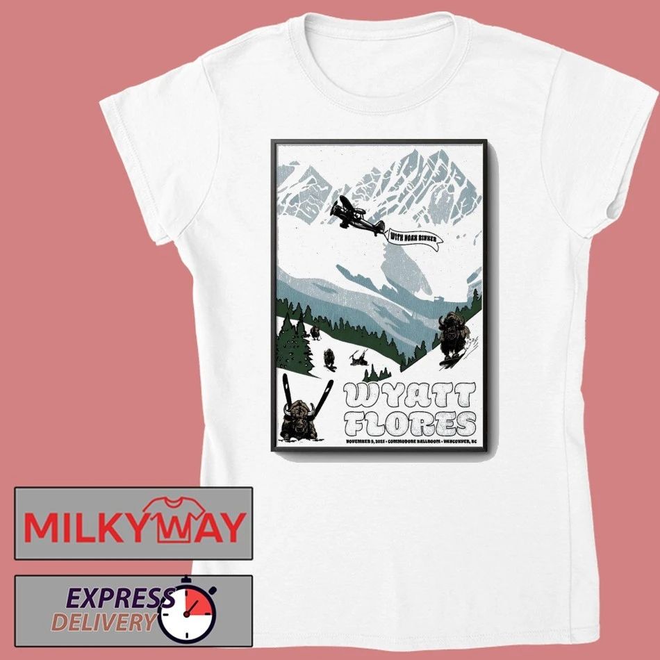 Wyatt Flores Commodore Ballroom Vancouver BC Nov 9 2025 Poster shirt
