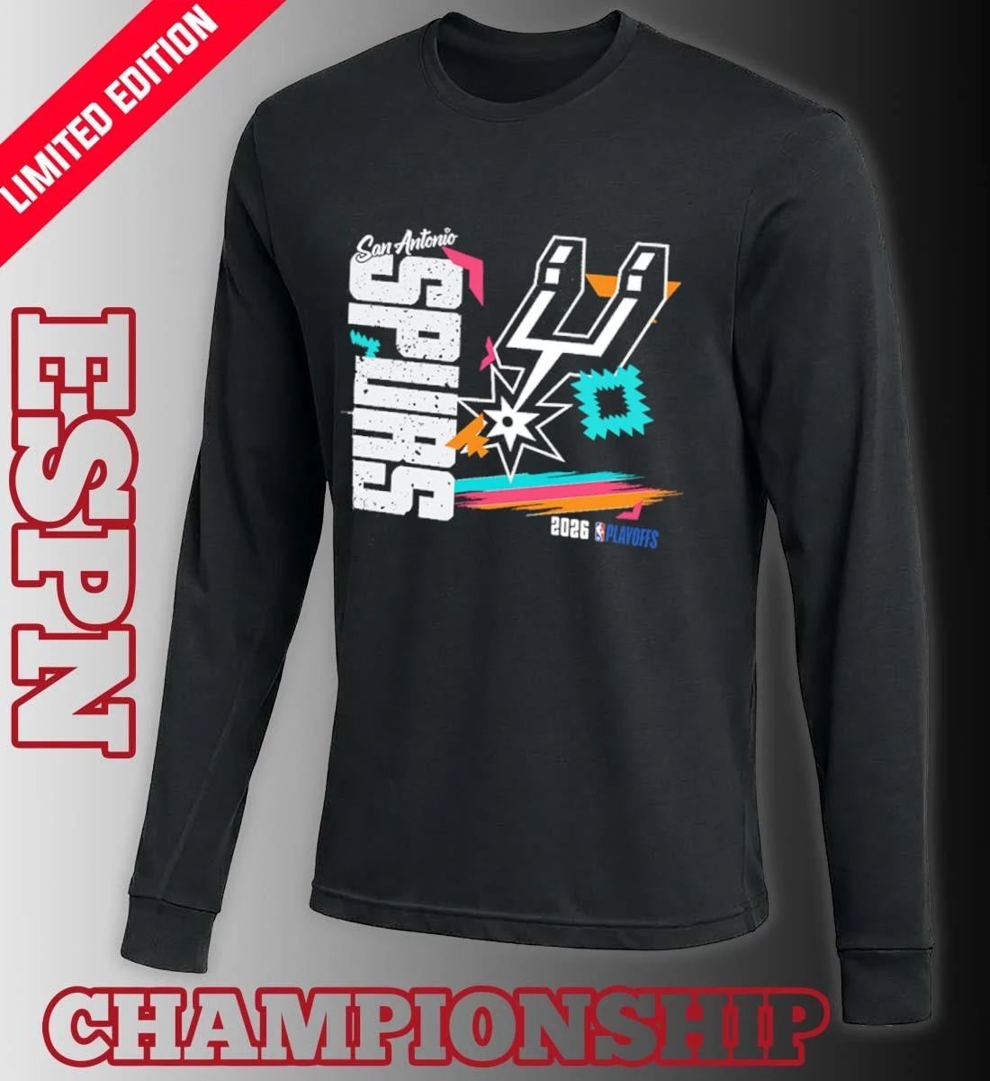 San Antonio Spurs 2026 NBA Playoffs Vintage Retro T-Shirt