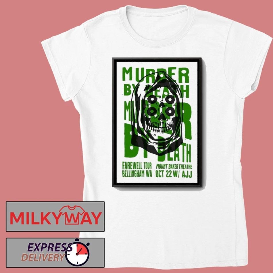 Murder By Death Oct 22 2025 Farewell Tour Bellingham Poster shirt