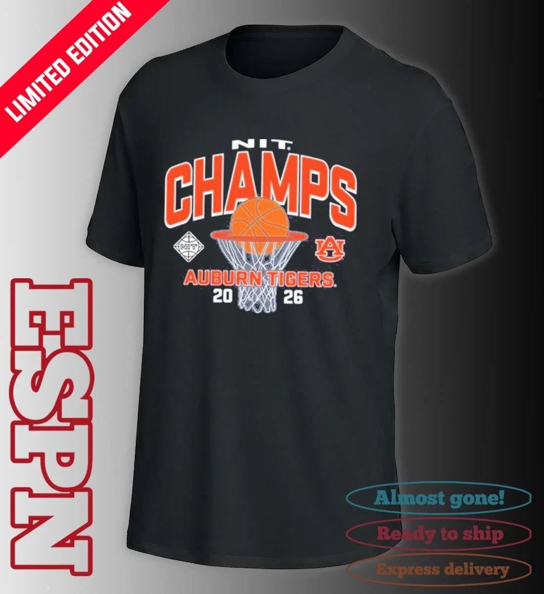 Auburn Tigers 2026 Men’s Basketball NIT Champions Shirt